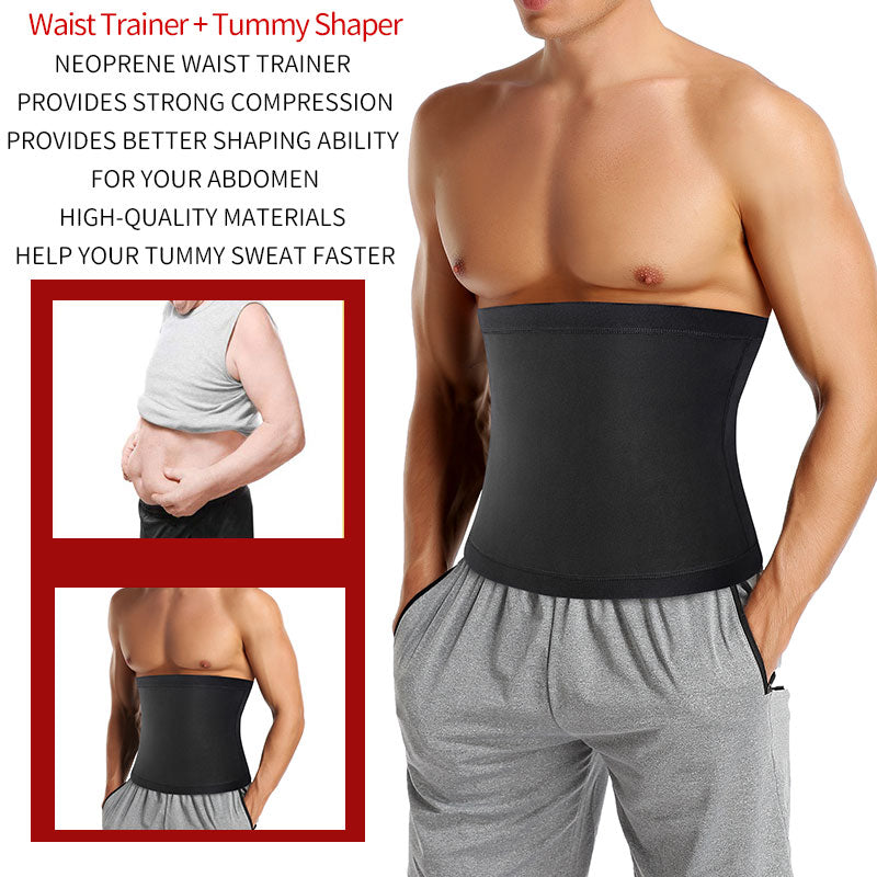 AAA Luxury Men's Sauna Body Shaper Waist Trainer Slimming Belt