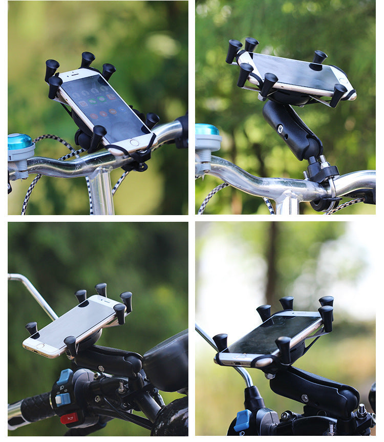 CURVAS ATELIER Universal Anti-Theft Phone Holder for Motorcycles & Bikes