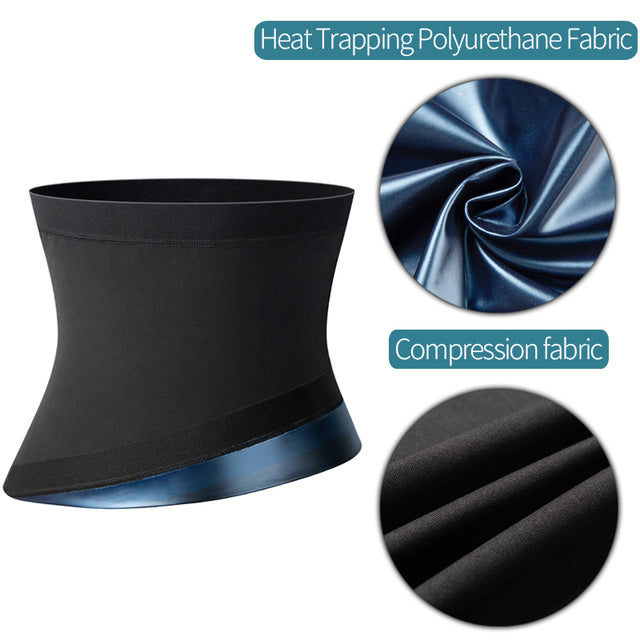 AAA Luxury Men's Sauna Body Shaper Waist Trainer Slimming Belt