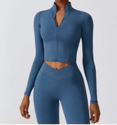 curvas atelier  Yoga Wear Coat with Zipper