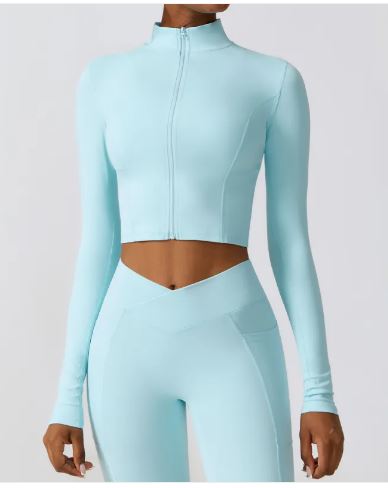 curvas atelier  Yoga Wear Coat with Zipper