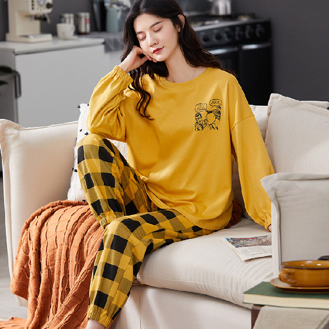 CURVAS ATELIER  Long Sleeve pajamas set designed for the modern woman. Certified from high quality materials