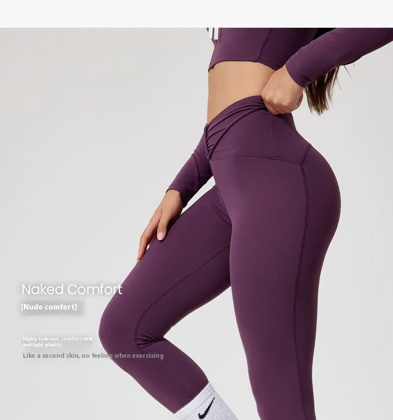 curvas atelier High Waist Quick-drying Long Sleeve Yoga Wear Suit