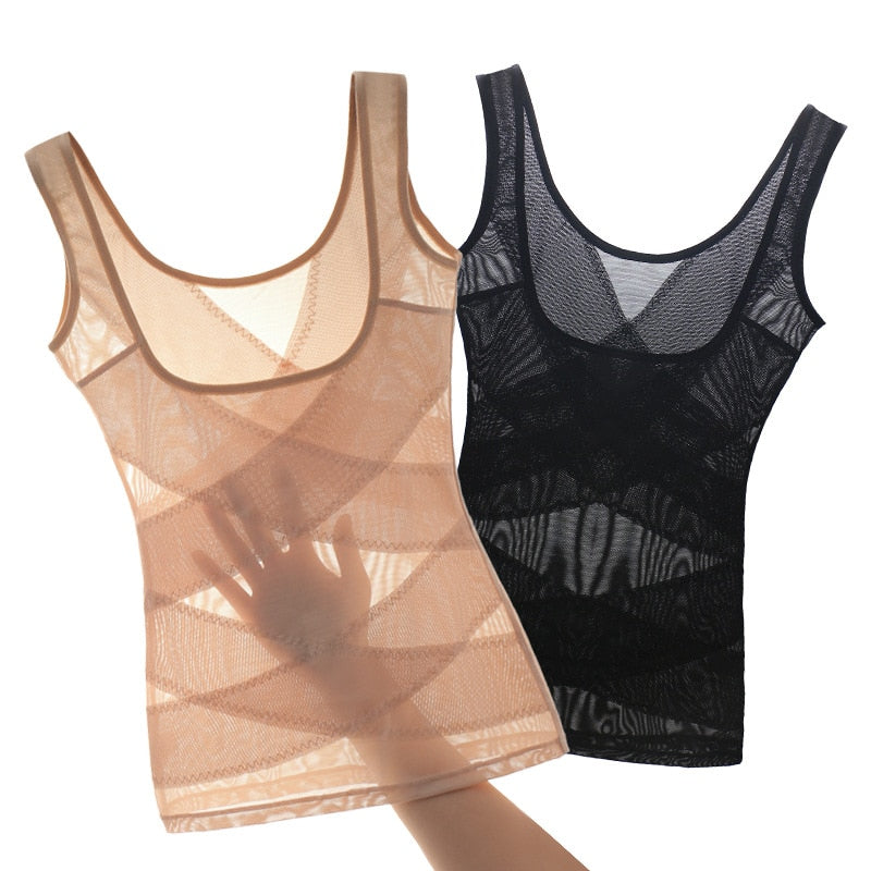 curvas atelier Ultra-Thin Body Shaper with Abdomen Support