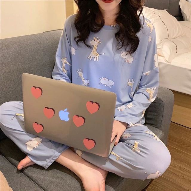 CURVAS ATELIER Long sleeve women's pajamas, very nice and comfort each set offers loose fit and medium stretch