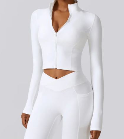 curvas atelier  Yoga Wear Coat with Zipper