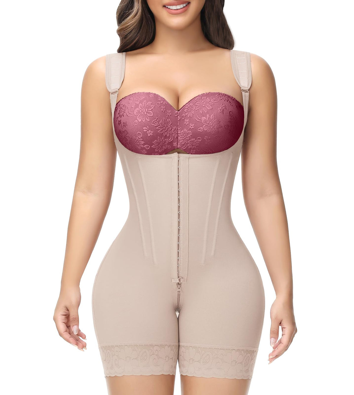 curvas atelier  Faja Body Shaper Tummy Control Womens Stomach Shapewear Girdle for Women Butt Lifter Waist Cincher Fupa Control Shapewear Bodysuit Fajas Colombianas Moldeadoras Invisibles Nude