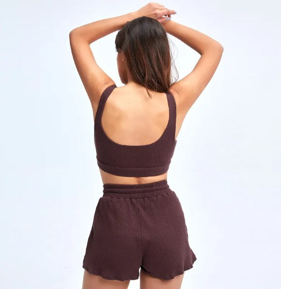 CURVAS ATELIER short sleeve gym yoga suit designed for ultimate comfort and flexible whether