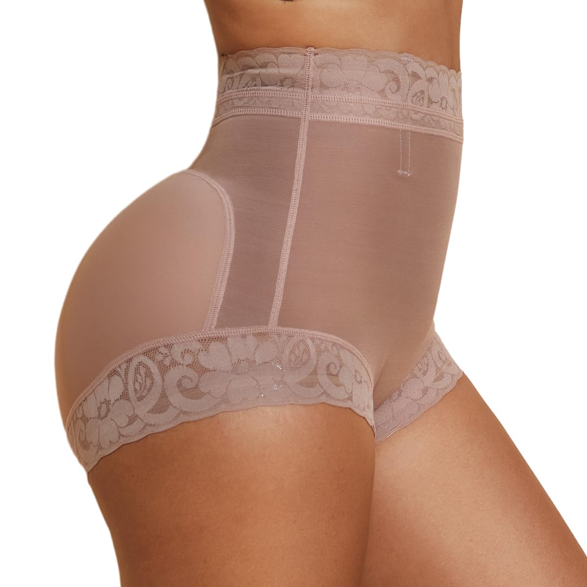 CURVAS ATELIER Women's Shapewear fajas panties with a push up effect provides a natural efect