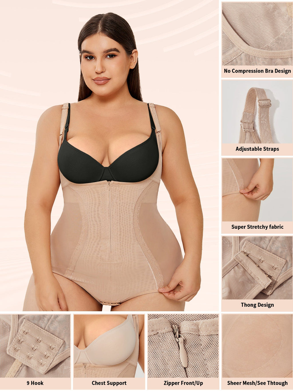 curvas atelier body shaper Bodysuit Tummy Control Slim Body Shaper