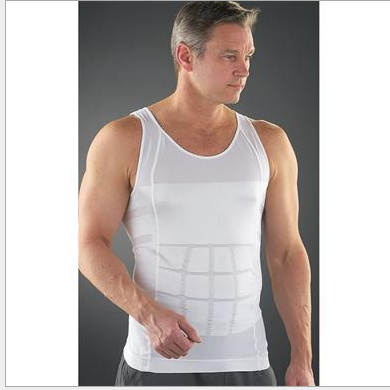 curvas atelier Men's Slim Tummy Compression Body Shaper Vest