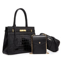 AAA Luxury Elegant Crocodile Pattern Tote Bag Set for Women