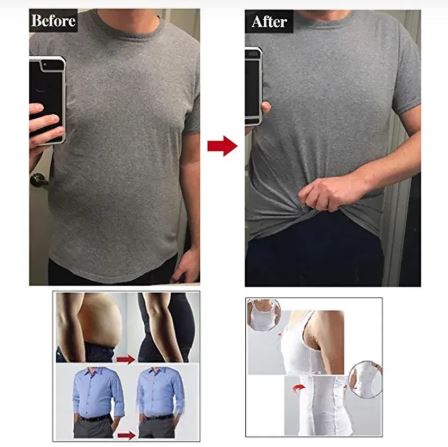 CURVAS ATELIER  Men's Slimming Body Shaper-Compression & Toning  for a Sculping