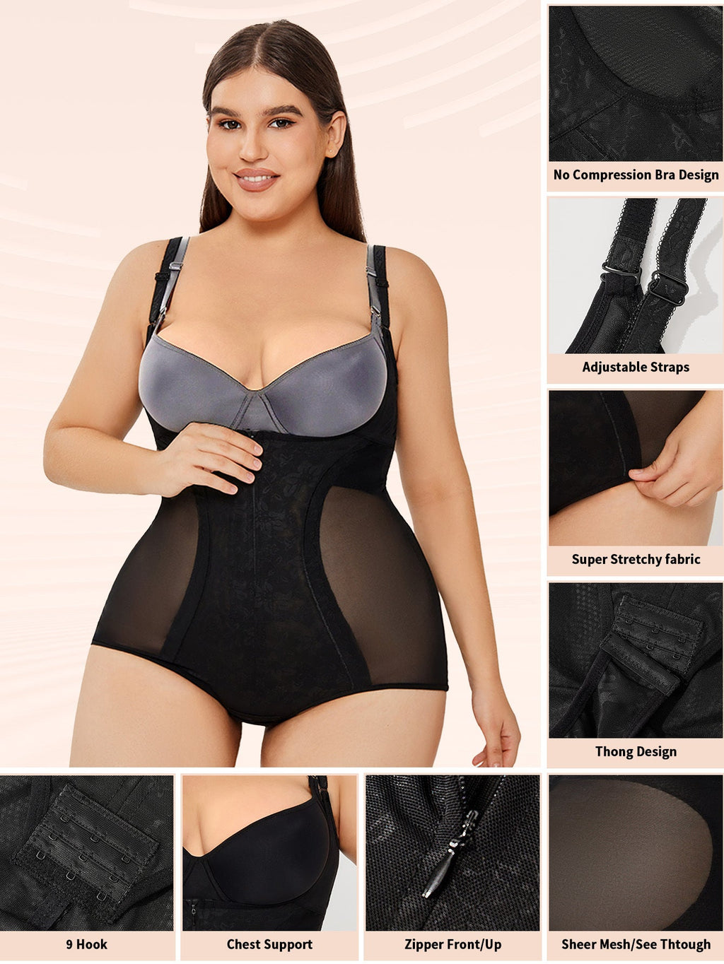 curvas atelier body shaper Bodysuit Tummy Control Slim Body Shaper