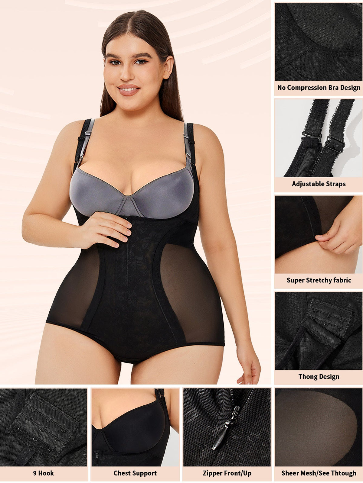 curvas atelier body shaper Bodysuit Tummy Control Slim Body Shaper