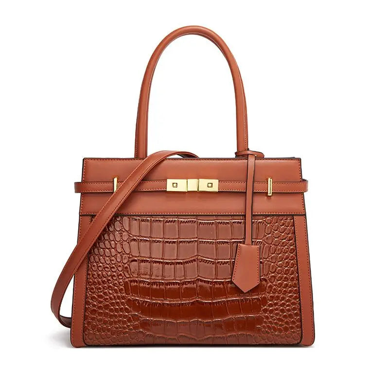 AAA Luxury Elegant Crocodile Pattern Tote Bag Set for Women