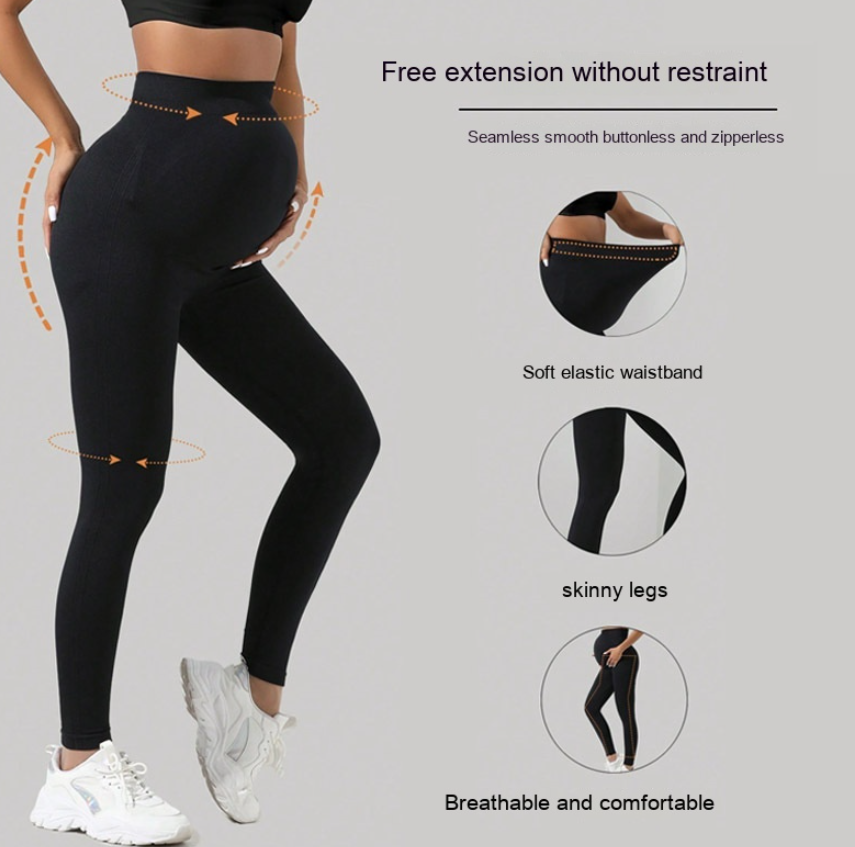 CURVAS ATELIER Maternity Seamless Support Yoga Pants