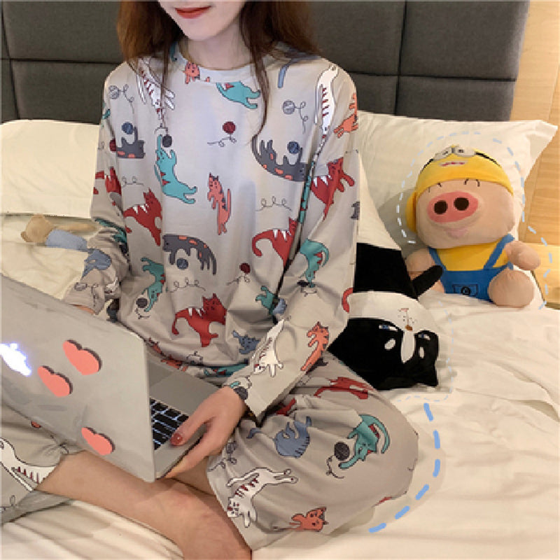 CURVAS ATELIER Long sleeve women's pajamas, very nice and comfort each set offers loose fit and medium stretch